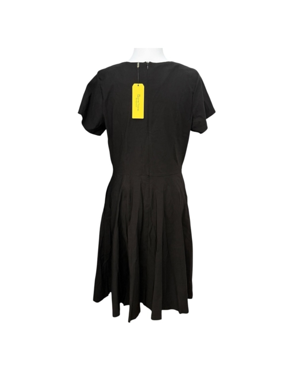 GownTown Black Fit Flare Dress 2XL - Picture 3 of 5
